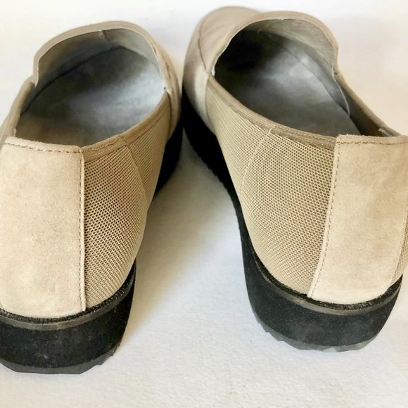 EUC Eileen Fisher Suede & Mesh Pull-Ons Size 7 - Picture 3 of 5